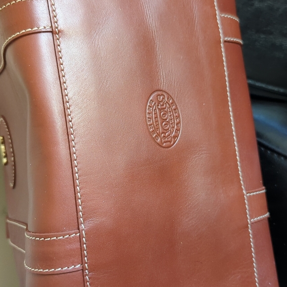 Roots vegetable tanned leather satchel - Picture 3 of 6
